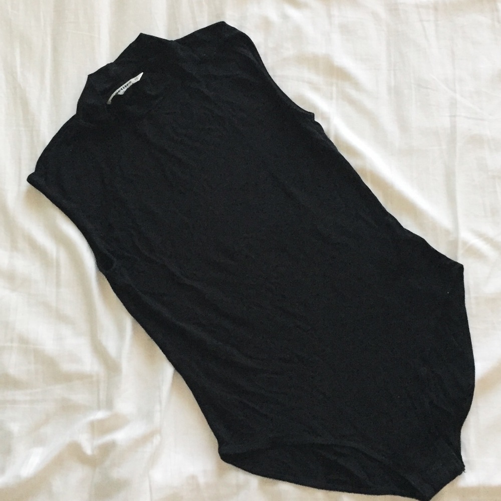 Miss Selfridge Petite Black Body Suit